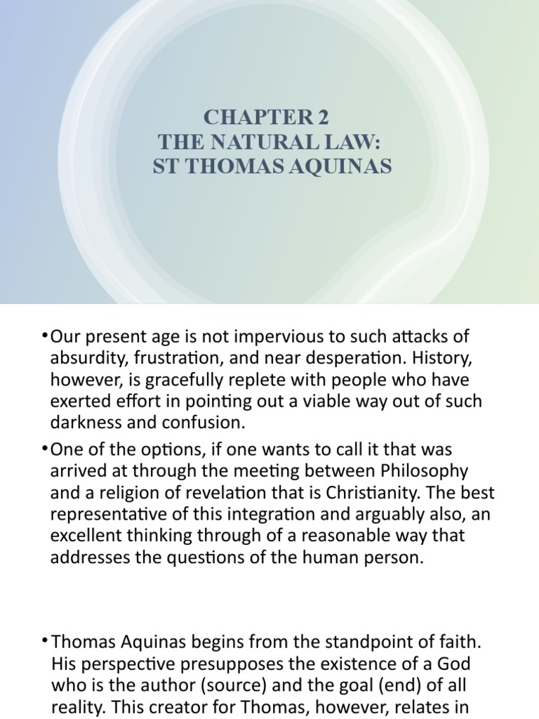 Aquinas on Natural Law and Conscience | PDF | Thomas Aquinas | Conscience