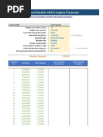 Excel Amortization Schedule With Irregular Payments v.2