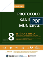 Caderno 8 - Protocolo Sanitário Municipal ESTÉTICA E BELEZA - Implementação Plano SP - Campinas - Final 07-08