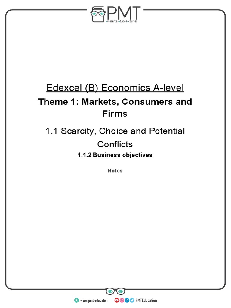 B) Business Objectives | PDF | Profit (Economics) | Corporate Social ...