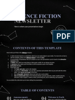 Science Fiction Newsletter by Slidesgo