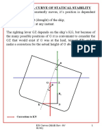 Producing A Curve of Statical Stability