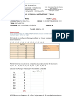 Taller Grupal #13 M. Tendencia Central y M. Dispersion (Var, Desv STD)