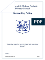 ST Mary and ST Michael Catholic Primary School: Handwriting Policy