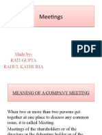 Meaning of A Company Meeting