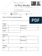 s2 Music in The Media Worksheet