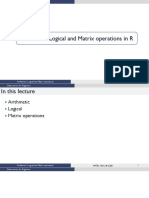 Lec6 - Arithmetic, Logical and Matrix Operations in R