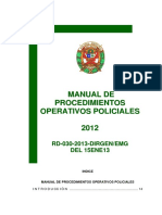 Manual de Procedimientos Operativos Policiales