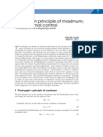 Pontryagin Principle of Maximum Time-Optimal Control: Constrained Control, Bang-Bang Control