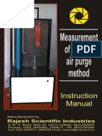 Measurement of Level by Air Purge Method: Instruction Manual