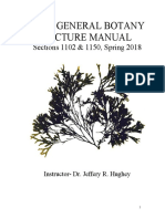 General Botany Lecture Manual and Schedule