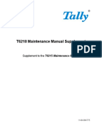 Supplement To The T6215 Maintenance Manual