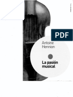 La Pasion Musical, Antoine Hennion, Paidos de Musica