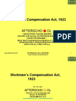 Workmen's Compensation Act, 1923: Afterscho OL