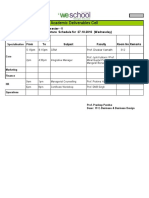 PGDM Ebiz 09-11 Schedule For 27th Oct