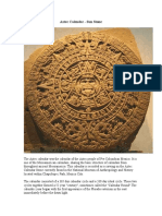 Aztec Calendar - Sun Stone