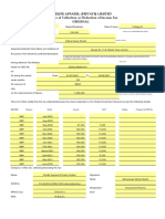 Onelife Apparel Tax Certificate