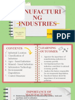 Grade 10 - Manufacturing Industries