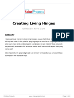 Creating Living Hinges: Written By: Kevin Gunn