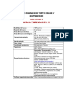 Sílabo CANALES DE VENTA ON LINE Y DISTRIBUCIÓN