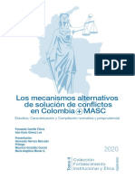 Los Mecanismos Alternativos de Solución de Conflictos en Colombia + MASC