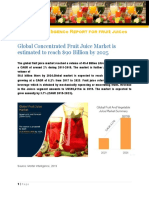 Global Concentrated Fruit Juice Market Is Estimated To Reach $90 Billion by 2025