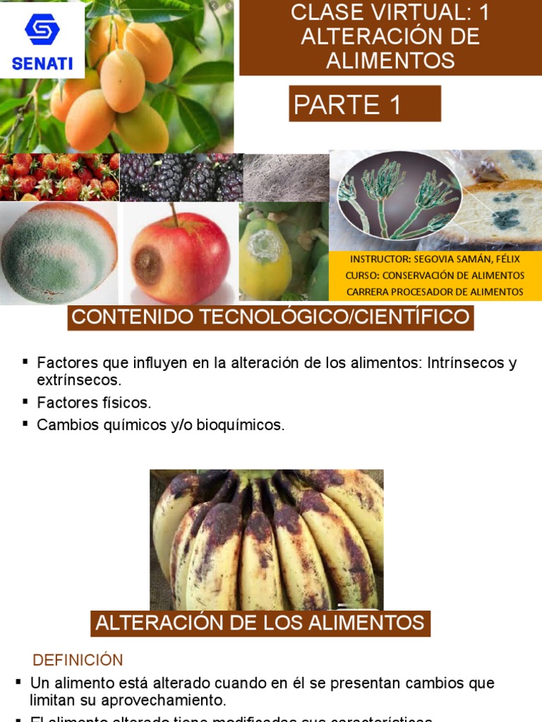 Alteración y Deterioro de Alimentos | PDF | Alimentos | Ph