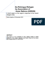 Impact of The Rohingya Refugee Crisis On The Association of Southeast Asian Nations (ASEAN)