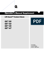 Operator's Manual Supplement: GS - 30 GS - 32 GS - 46 GS - 47