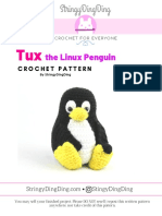CROCHET PATTERN: Tux the Linux Penguin