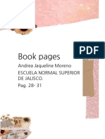 Book Pages: Andrea Jaqueline Moreno Escuela Normal Superior de Jalisco. Pag. 28-31