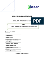 Industrial Maintenance: English Presentation