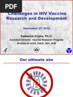 HIV and Vaccines (The Not So Basic Info) (Katharine Kripke, PH.D.)