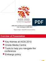 AIDS 2010 and Resources Available To Support Your Coverage of AIDS 2010 (Regina Aragon,)