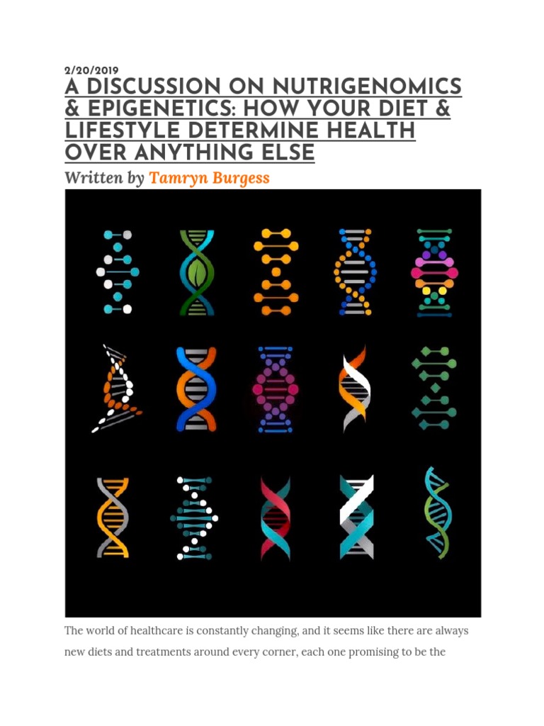 A Discussion On Nutrigenomics & Epigenetics - How Your Diet & Lifestyle ...