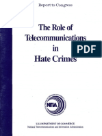 The Role of Telecommunications in Hate Crimes 1993