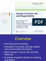 Causes of Cancer Risk and Responsibility (Peter G. Shields, M.D.)
