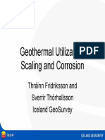 Geothermal Utilization: Scaling and Corrosion Solutions