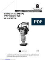 Instruction Manual Tamping Rammer MR68H/MR75R: Warning