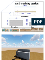 Group Hand-Washing Station.: Floor Plan