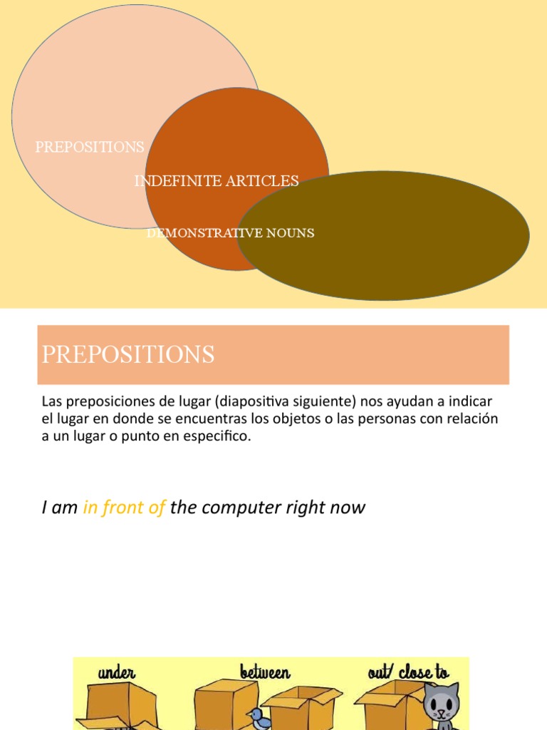 Prepositions | PDF | Artes del Lenguaje y Comunicación | Métodos y ...