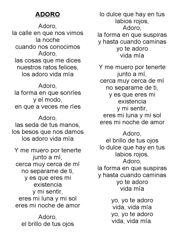 Letras Mariachi | PDF | Amor