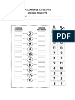 Evaluación de Matemática