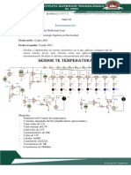 Sensor temperatura LEDs control ventilador foco