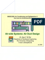 Air Side System-Air Duct Design