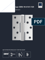 ECO Project Hinge OBN-18-4141/120 Product Information: System Technology For The Door