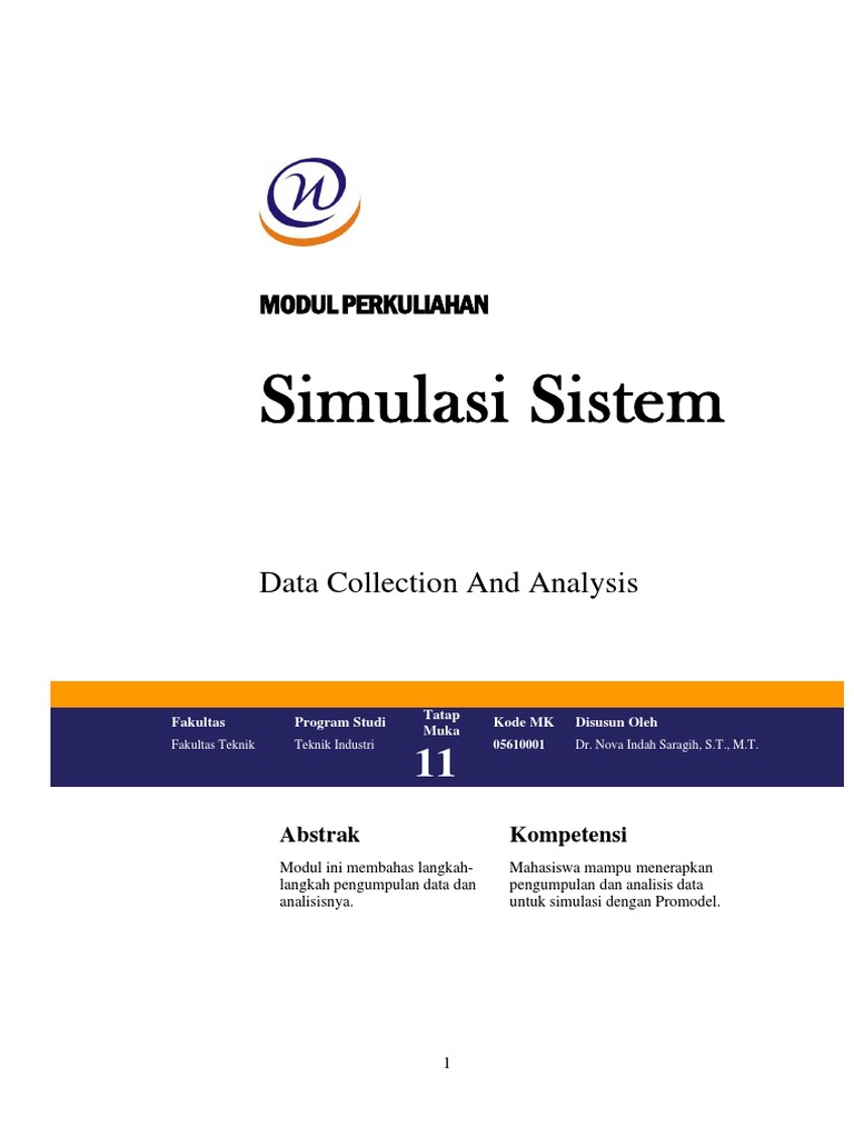 Data Collection & Analysis for Simulation | PDF | Correlation And ...