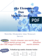 Pert-6 (Matriks Elementer Dan Mencari Invers)