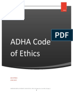 Adha Code of Ethics