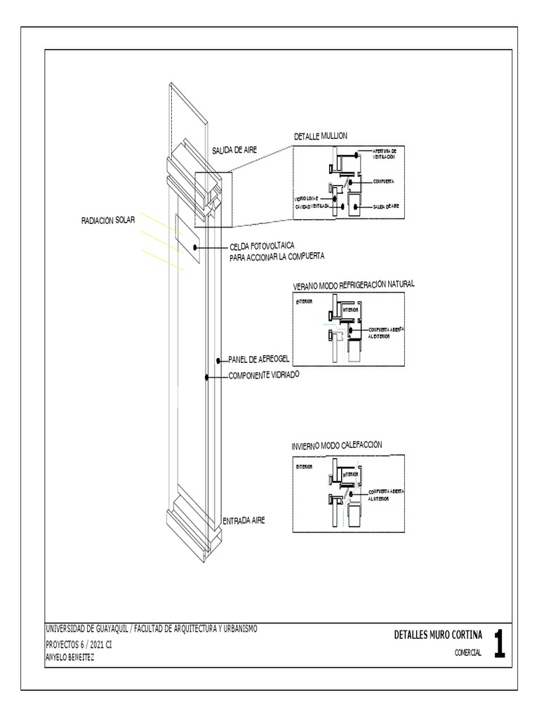 1 Detalle Muro Cortina | PDF | Arquitectura | Diseño arquitectonico, image size:768x1024